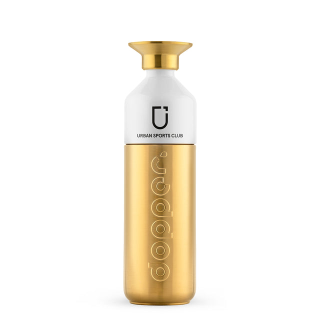 Urban Sports Club x Dopper - Limited Edition Bottles (Steel Gold / Blazing Black)