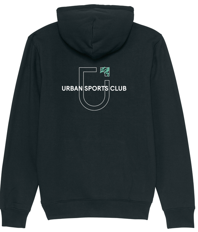 Club Hoodie Sweatshirt Unisex (Black) w/g