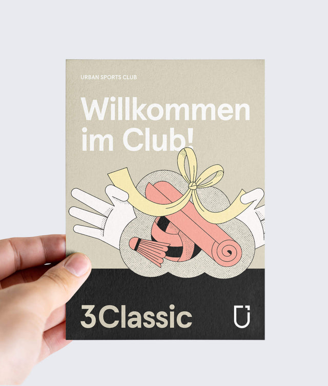 Classic-Mitgliedschaft – 3 Monate (Gedruckter Gutschein)