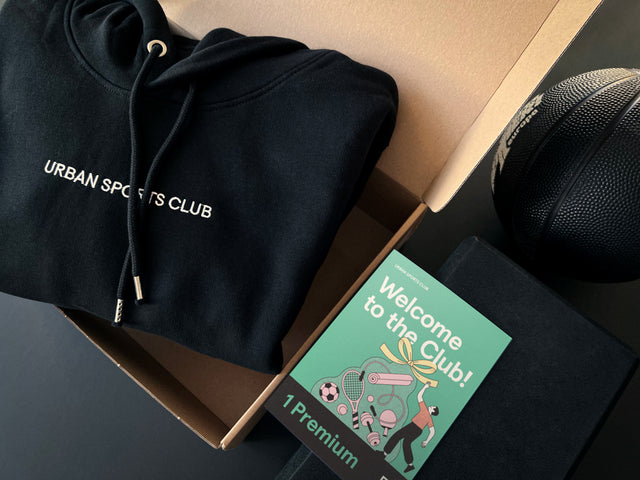 Geschenkset "Premium-Mitgliedschaft (1 Monat) und Club Hoodie (Unisex)"