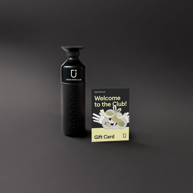 Limited Edition Gift Bundle "Urban Sports Club Membership and Dopper Bottle (Steel Gold / Blazing Black)"