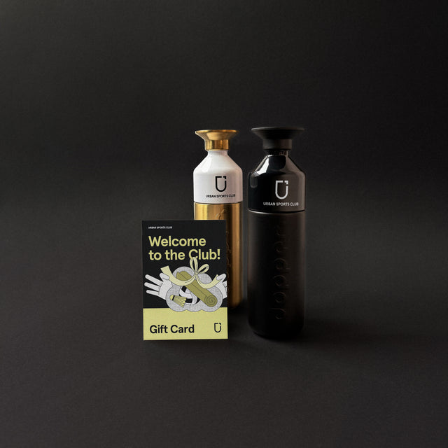 Limited Edition Gift Bundle "Urban Sports Club Membership and Dopper Bottle (Steel Gold / Blazing Black)"