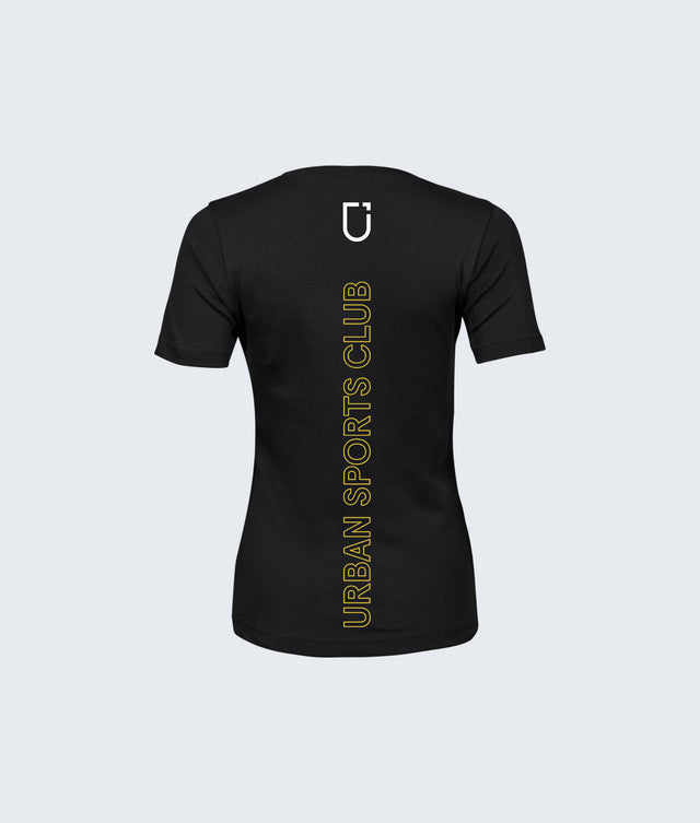 Damen Club T-Shirt (Schwarz)